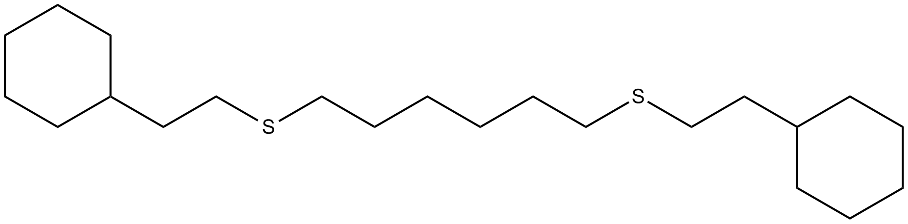 Image of 1,6-bis(2-cyclohexylethylthio)hexane