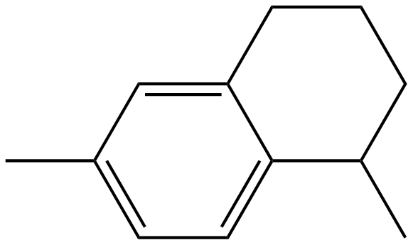 Image of 1,6-dimethyl-1,2,3,4-tetrahydronaphthalene