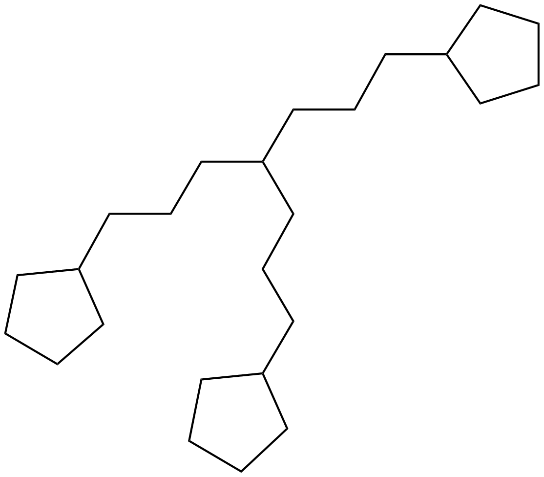 Image of 1,7-dicyclopentyl-4-(3-cyclopentylpropyl)heptane