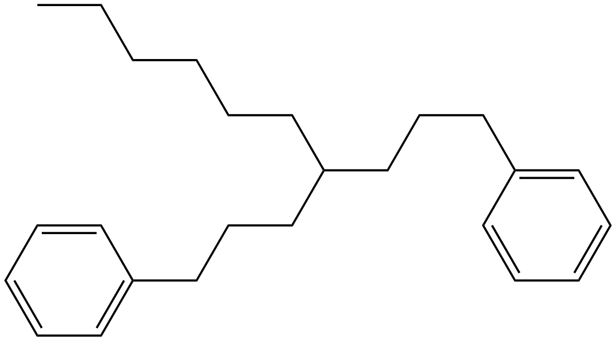 Image of 1,7-diphenyl-4-hexylheptane