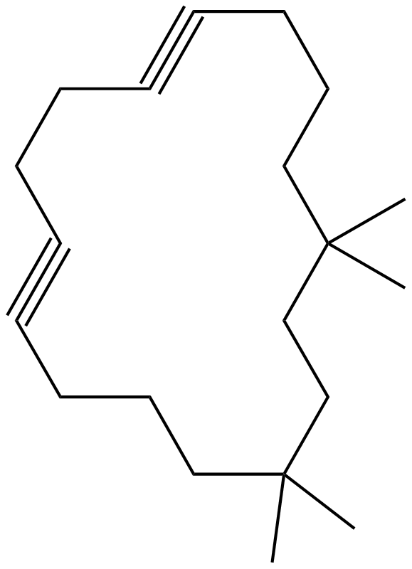 Image of 10,10,13,13-tetramethylcyclohexadeca-1,5-diyne