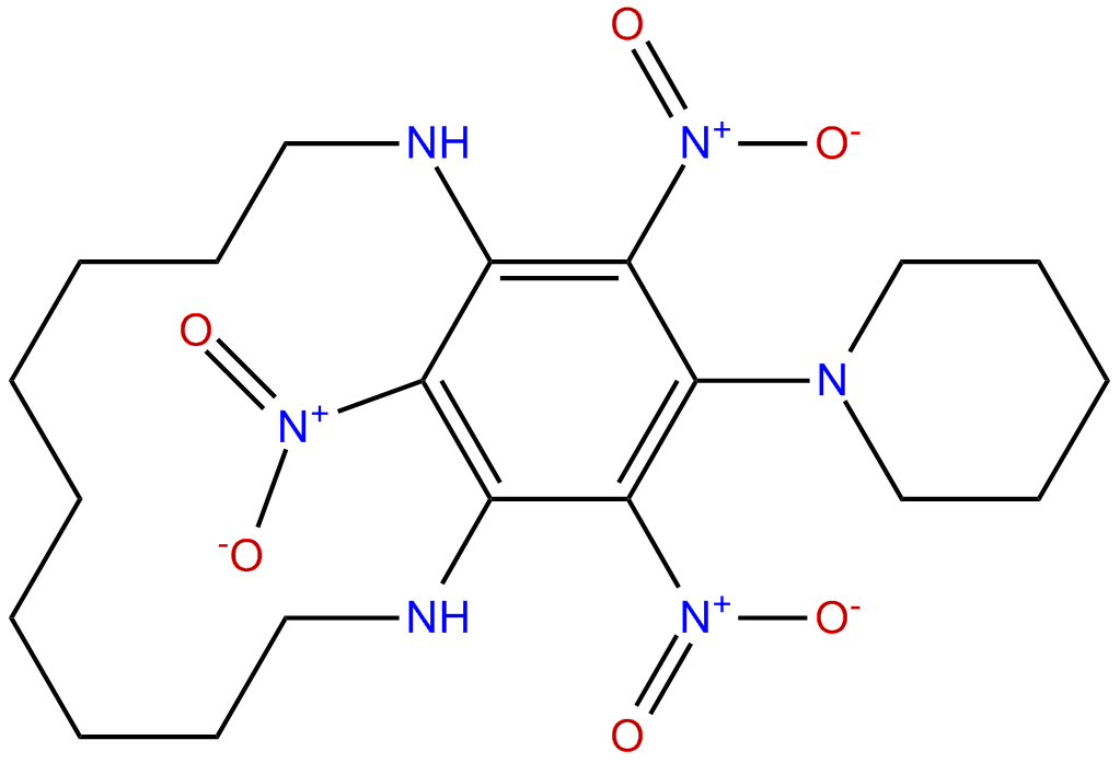 Image of 14,16,17-trinitro-15-(piperidin-1-yl)-2,12-diazabicyclo[11.3.1]heptadeca-1(17),13,15-triene