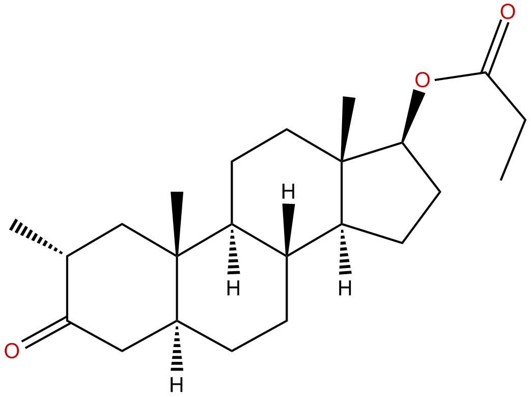 Image of 17.beta.-hydroxy-2.alpha.-methylandrostan-3-one propionate