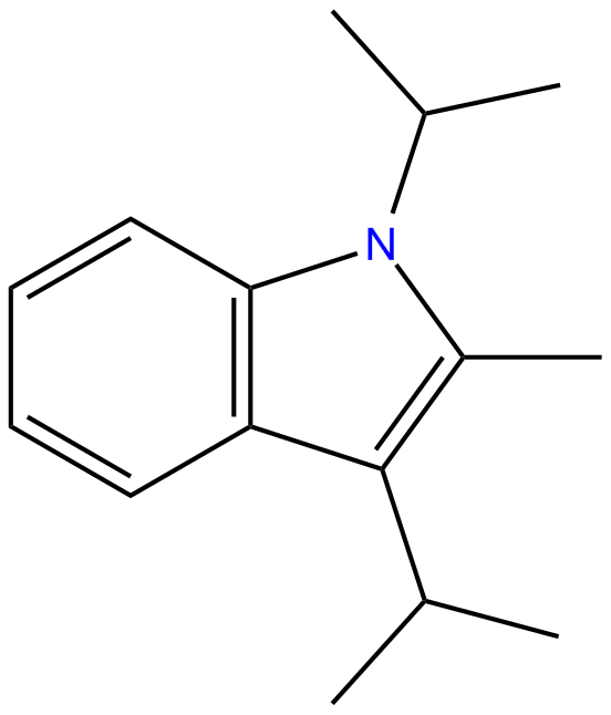 Image of 1H-indole, 2-methyl-1,3-bis(1-methylethyl)-