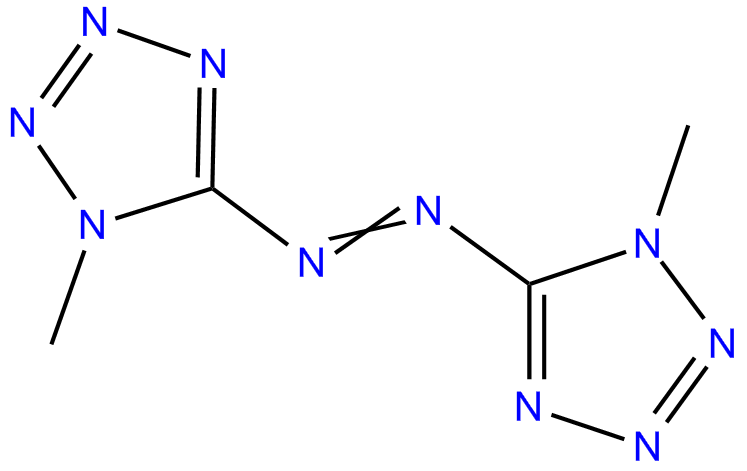 Image of 1H-tetrazole, 5,5'-azobis[1-methyl-