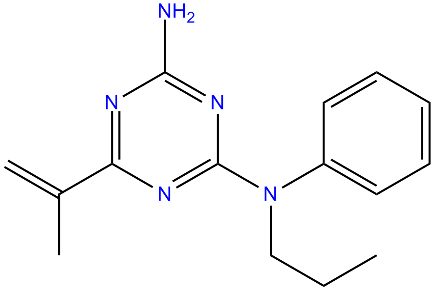 Image of 2-amino-4-(N-propylanilino)-6-isopropenyl-1,3,5-triazine