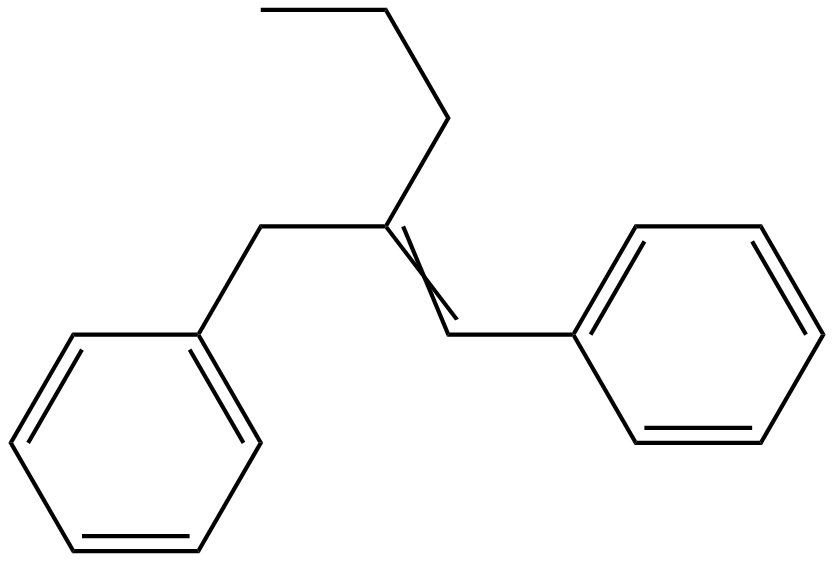Image of 2-benzyl-1-phenyl-1-pentene