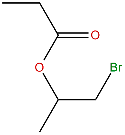 Image of 2-bromo-1-methylethyl propanoate