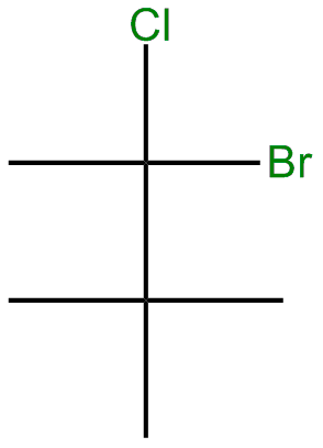 Image of 2-bromo-2-chloro-3,3-dimethylbutane