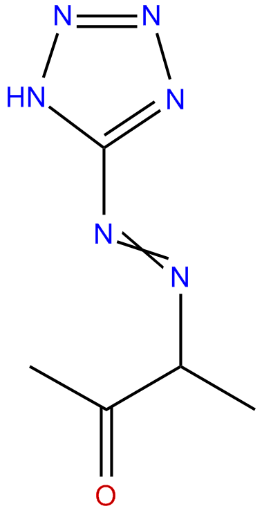 Image of 2-butanone, 3-(1H-tetrazol-5-ylazo)-