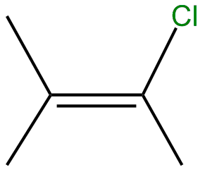 Image of 2-butene, 2-chloro-3-methyl-