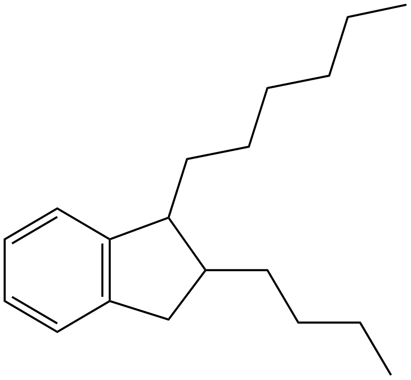 Image of 2-butyl-2,3-dihydro-1-hexyl-1H-indene