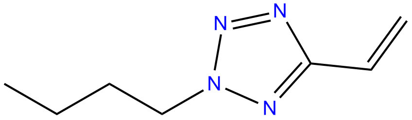 Image of 2-butyl-5-ethenyl-2H-tetrazole