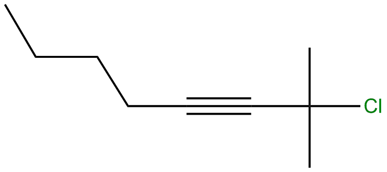 Image of 2-chloro-2-methyl-3-octyne