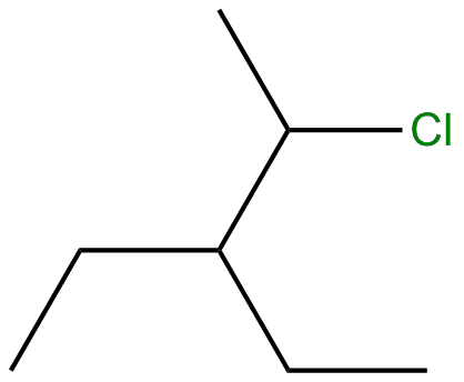 Image of 2-chloro-3-ethylpentane