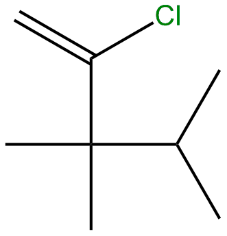 Image of 2-chloro-3,3,4-trimethyl-1-pentene
