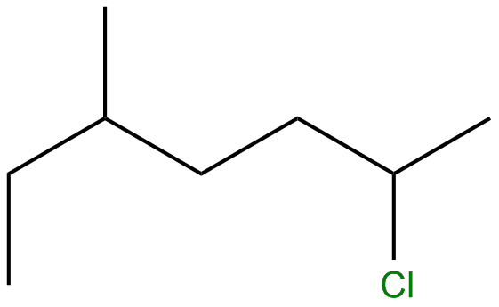 Image of 2-chloro-5-methylheptane