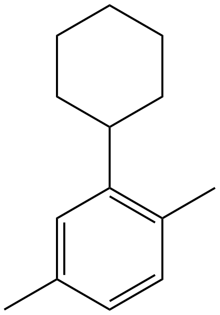 Image of 2-cyclohexyl-1,4-dimethylbenzene