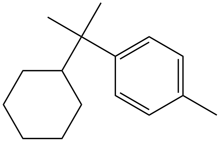 Image of 2-cyclohexyl-2-(4-methylphenyl)propane