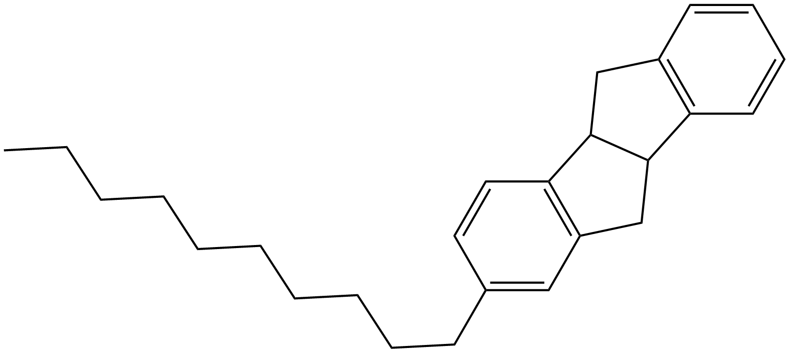 Image of 2-decyl-4b,5,9b,10-tetrahydroindeno(2,1-a)indene