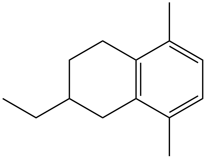 Image of 2-ethyl-1,2,3,4-tetrahydro-5,8-dimethylnaphthalene