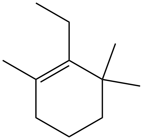 Image of 2-ethyl-1,3,3-trimethylcyclohexene