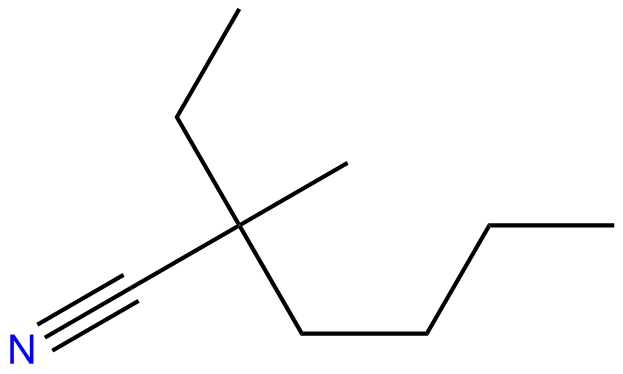 Image of 2-ethyl-2-methylhexanenitrile