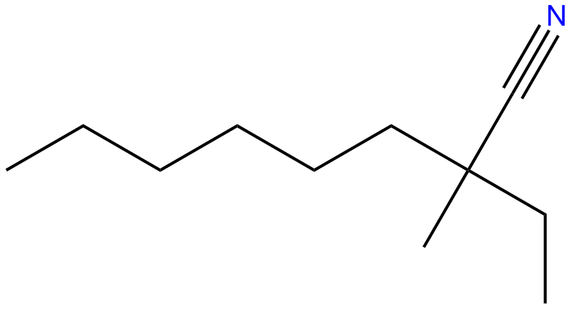 Image of 2-ethyl-2-methyloctanenitrile