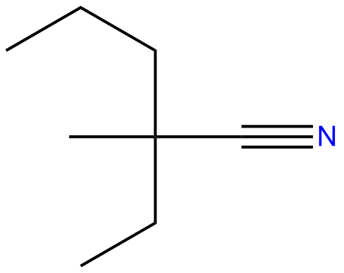 Image of 2-ethyl-2-methylpentanenitrile