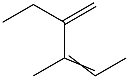 Image of 2-ethyl-3-methyl-1,3-pentadiene