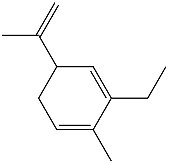 Image of 2-ethyl-3-methyl-6-(1-methylethenyl)-1,3-cyclohexadiene