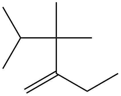 Image of 2-ethyl-3,3,4-trimethyl-1-pentene