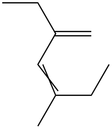 Image of 2-ethyl-4-methyl-1,3-hexadiene