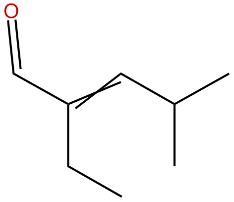 Image of 2-ethyl-4-methyl-2-pentenal