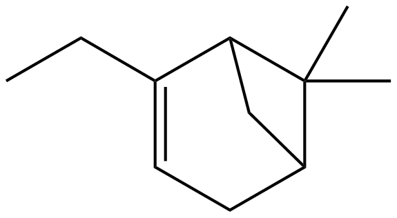 Image of 2-ethyl-7,7-dimethylbicyclo[3.1.1]-2-heptene