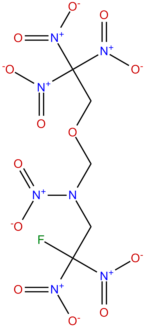 Image of 2-fluoro-N,2,2-trinitro-N-((2,2,2-trinitroethoxy)methyl)ethanamine