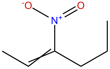 Image of 2-hexene, 3-nitro-