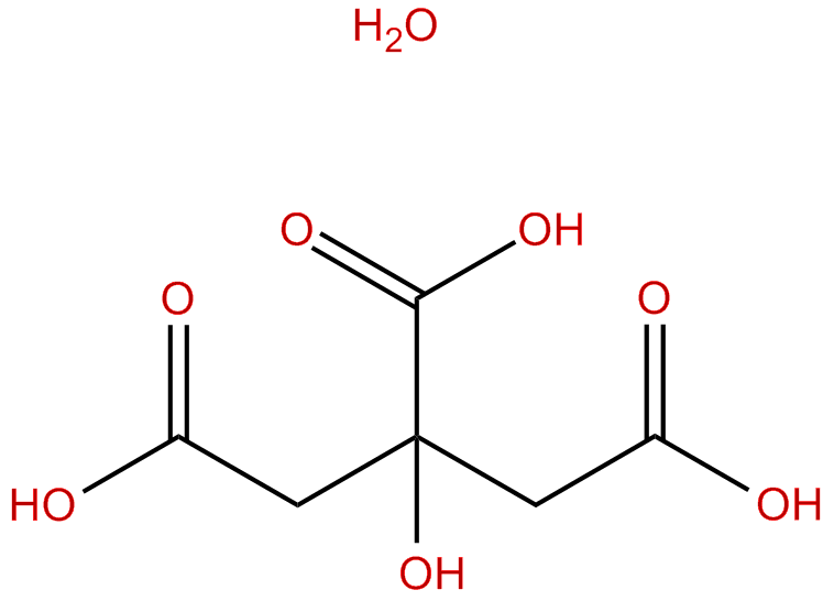 Image of 2-hydroxy-1,2,3-propanetricarboxylic acid monohydrate