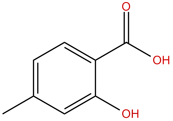 Image of 2-hydroxy-4-methylbenzoic acid