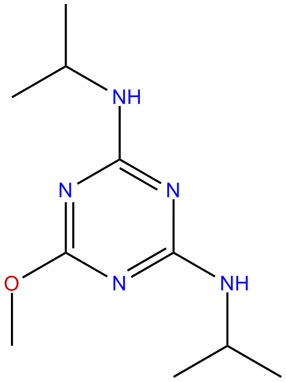 Image of 2-methoxy-4,6-bis(isopropylamino)-1,3,5-triazine