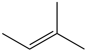 Image of 2-methyl-2-butene