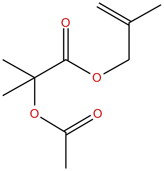 Image of 2-methyl-2-propenyl 2-acetoxy-2-methylpropanoate