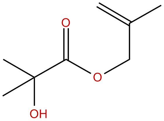 Image of 2-methyl-2-propenyl 2-hydroxy-2-methylpropanoate