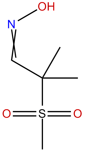 Image of 2-methyl-2-(methylsulfonyl)propanal oxime