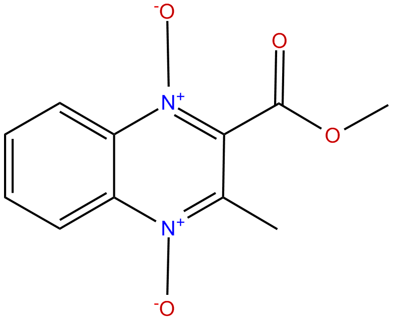 Image of 2-methyl-3-carbomethoxyquinoxaline-1,4-dioxide