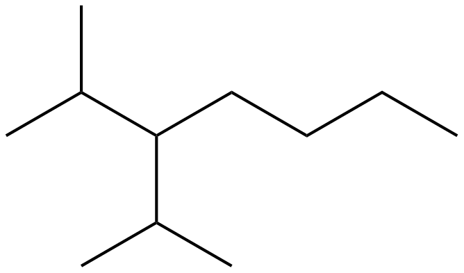 Image of 2-methyl-3-(1-methylethyl)heptane
