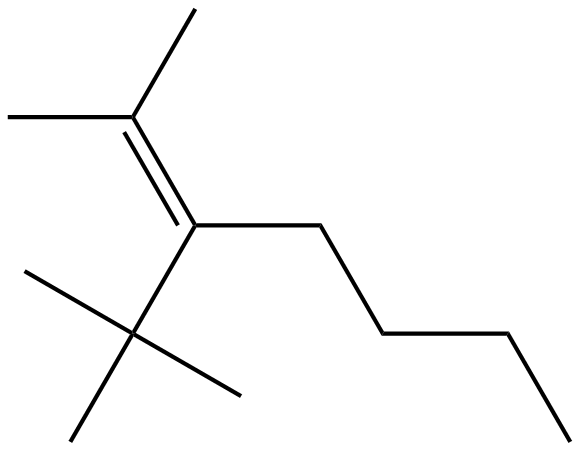Image of 2-methyl-3-(1,1-dimethylethyl)-2-heptene