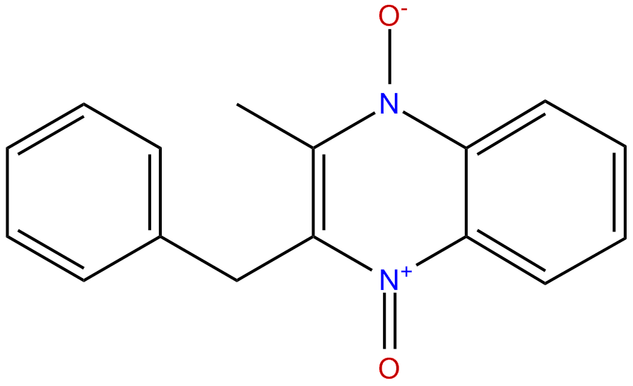 Image of 2-methyl-3-(phenylmethyl)-quinoxaline 1,4-dioxide