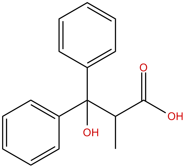 Image of 2-methyl-3,3-diphenyl-hydracrylic acid