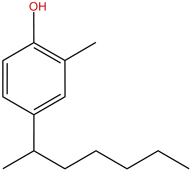 Image of 2-methyl-4-(1-methylhexyl)phenol